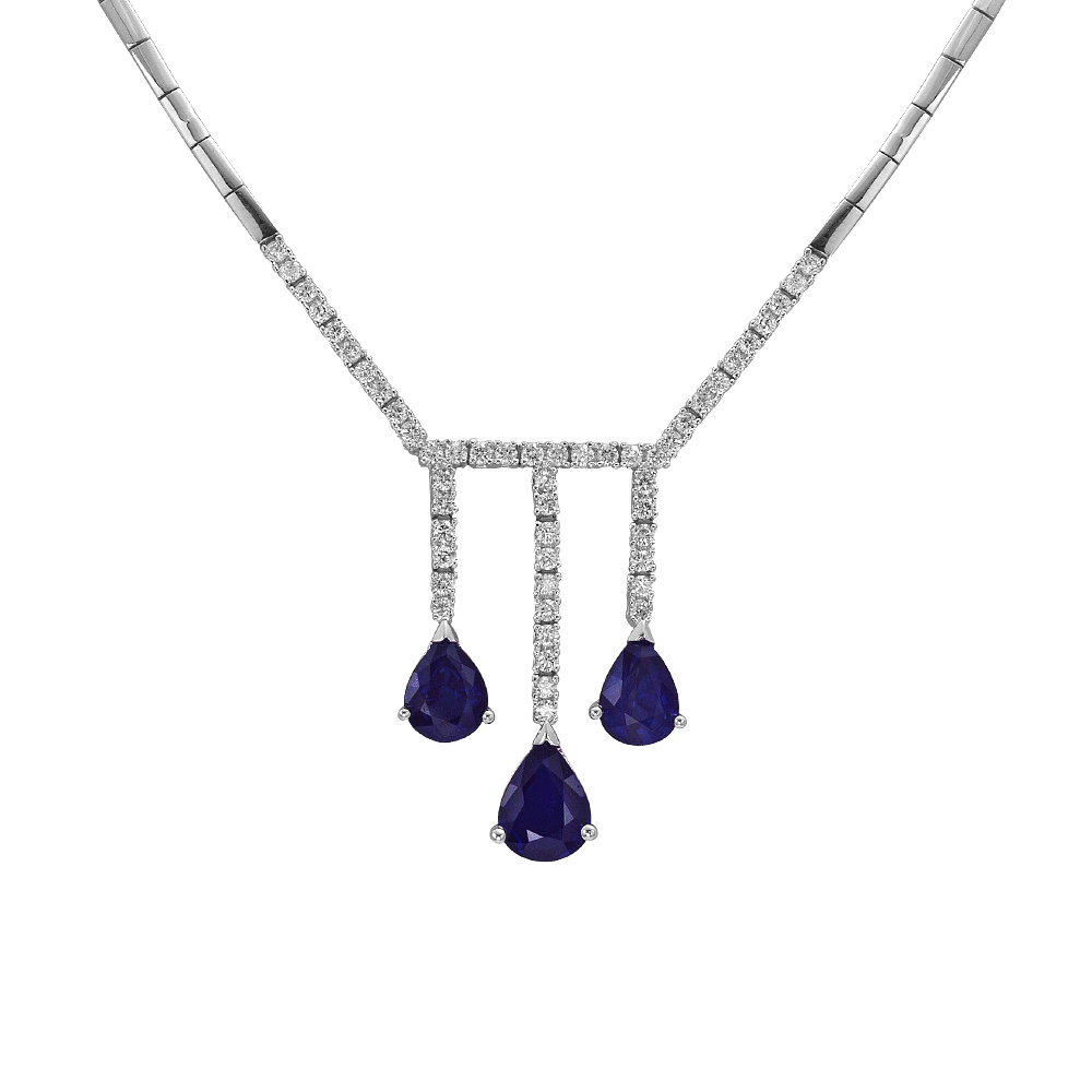 Damla Safir Pırlanta Gerdanlık