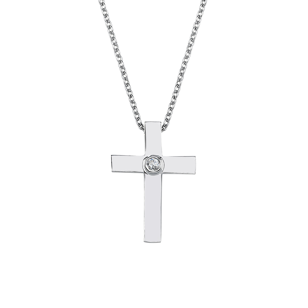 Pırlanta Haç Kolye