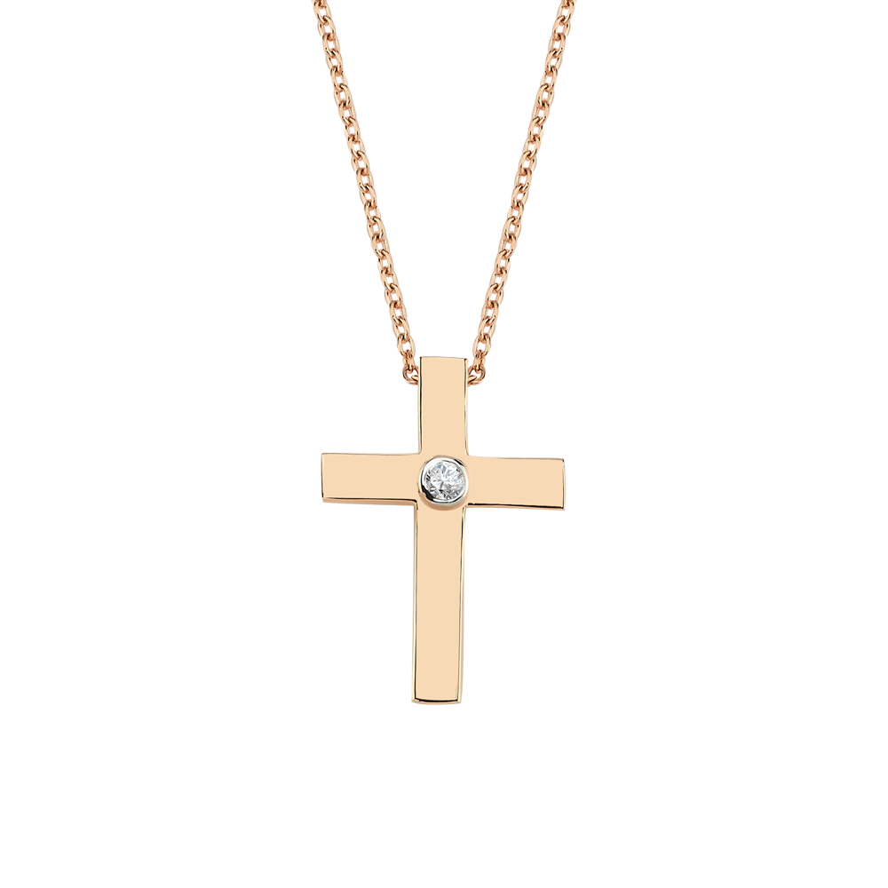 Pırlanta Haç Kolye