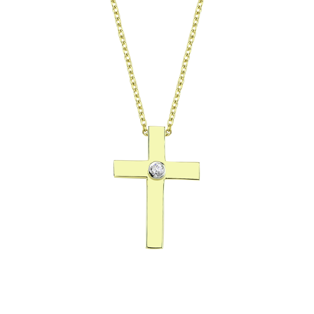 Pırlanta Haç Kolye