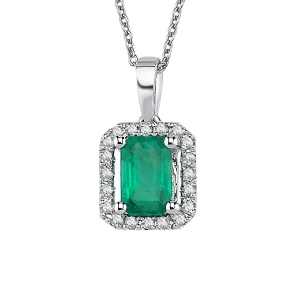 Pırlanta Zümrüt Kolye