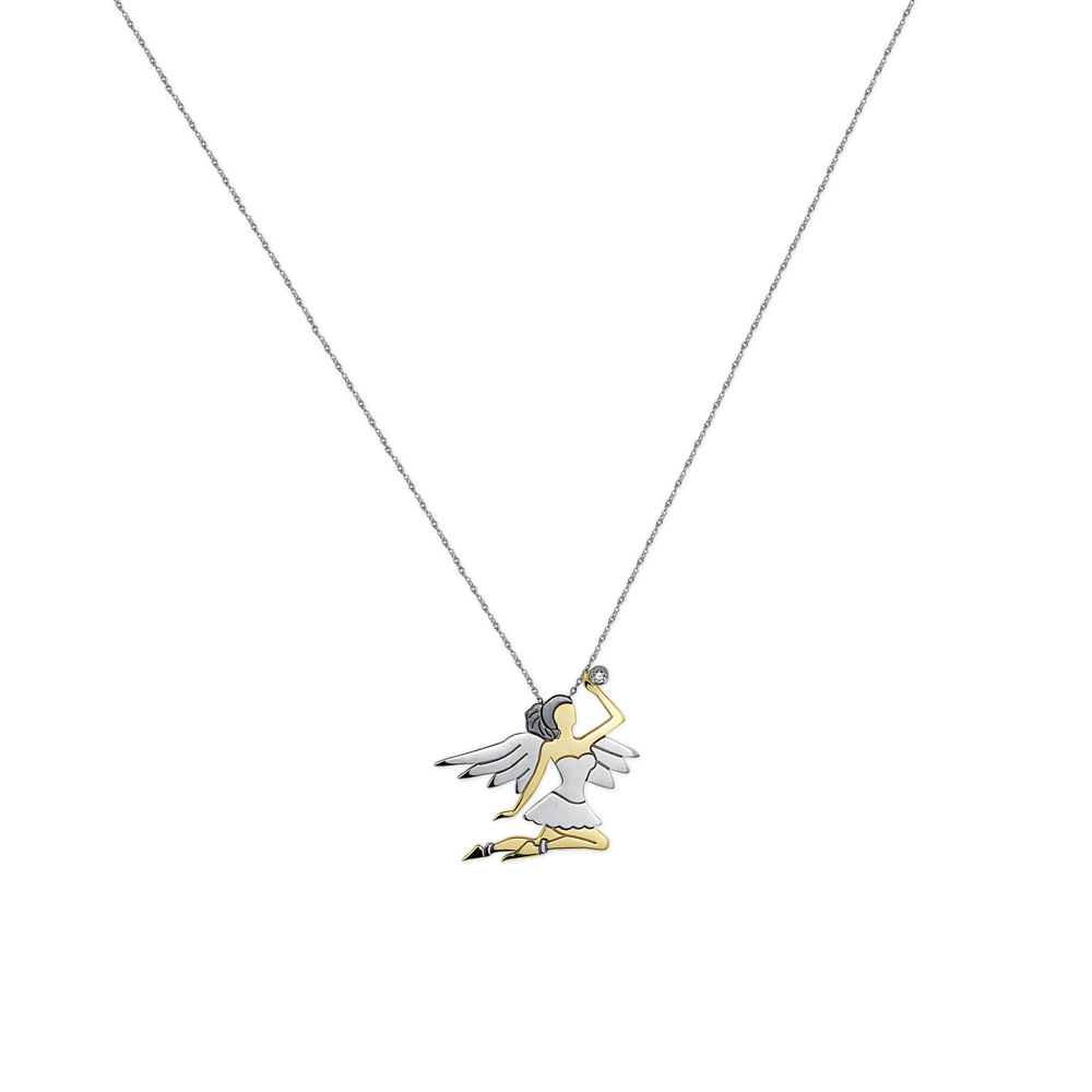 Pırlanta Altın Peri Kolye