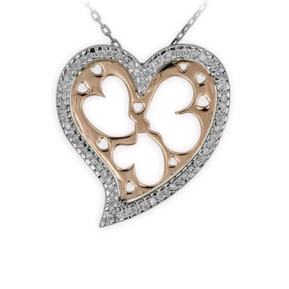 Pırlanta Kalp Kolye