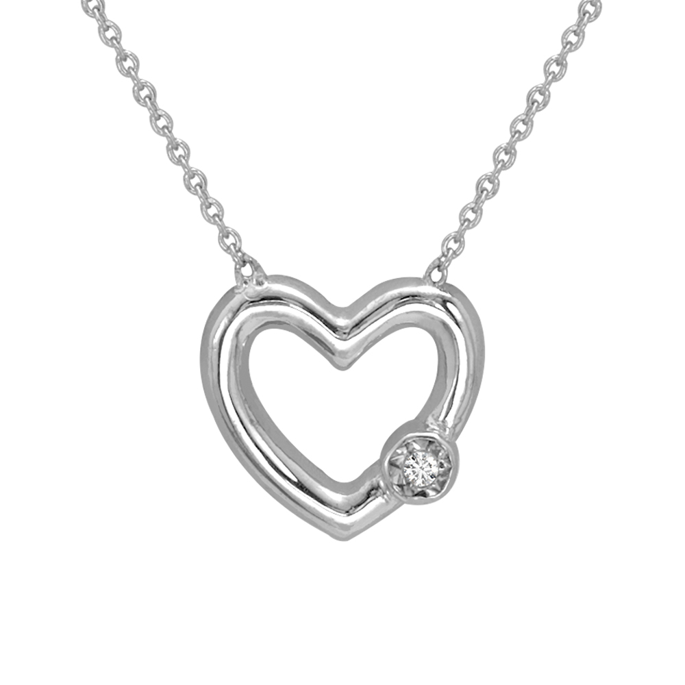 Pırlanta Kalp Miracle Kolye