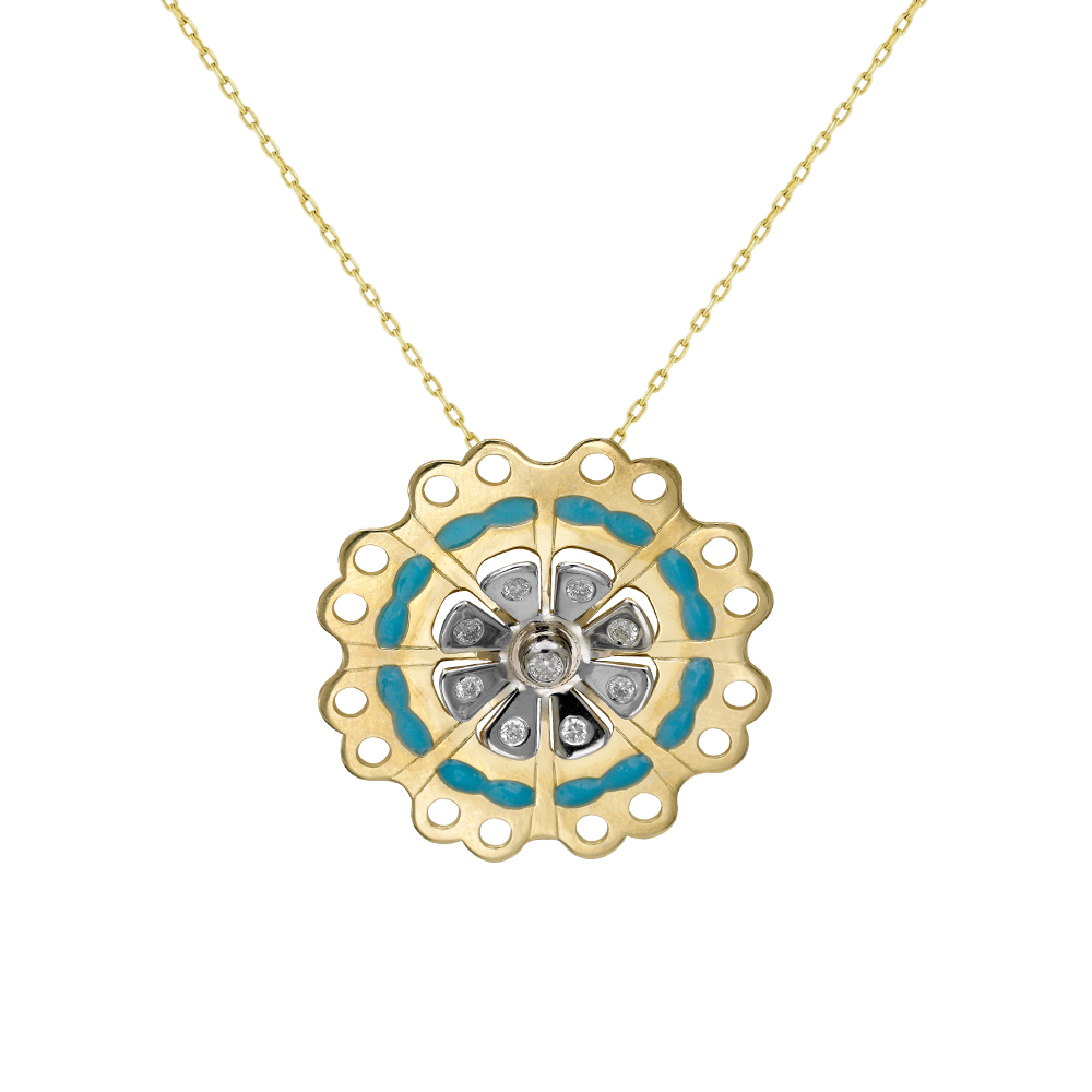 Pırlanta Altın Duyarlılık (Hydrazoz) Sembol Kolye