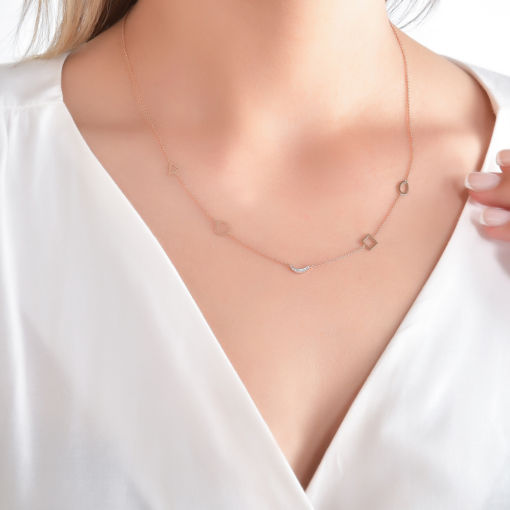 4 Element Pırlanta Kolye