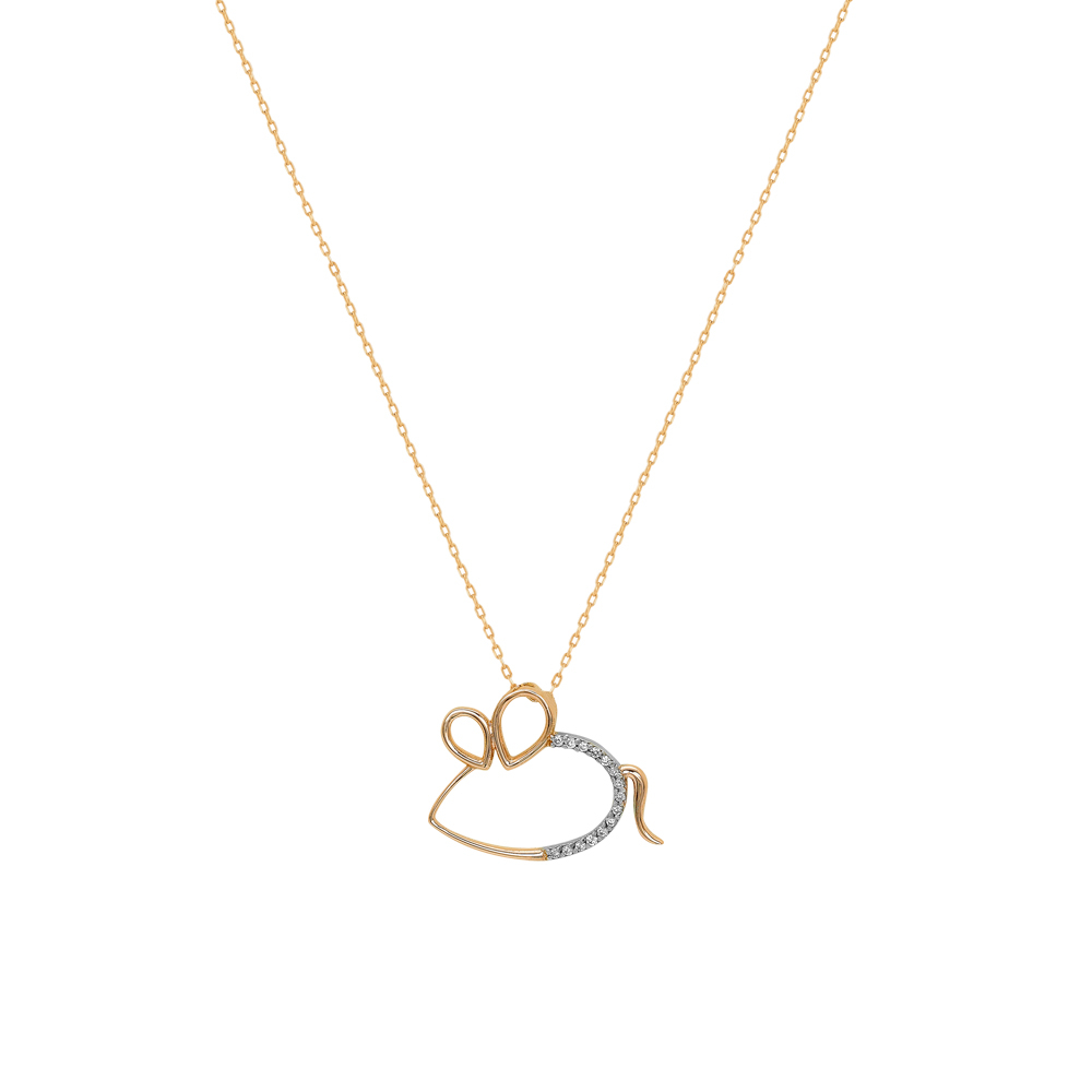 Pırlanta Fare Kolye