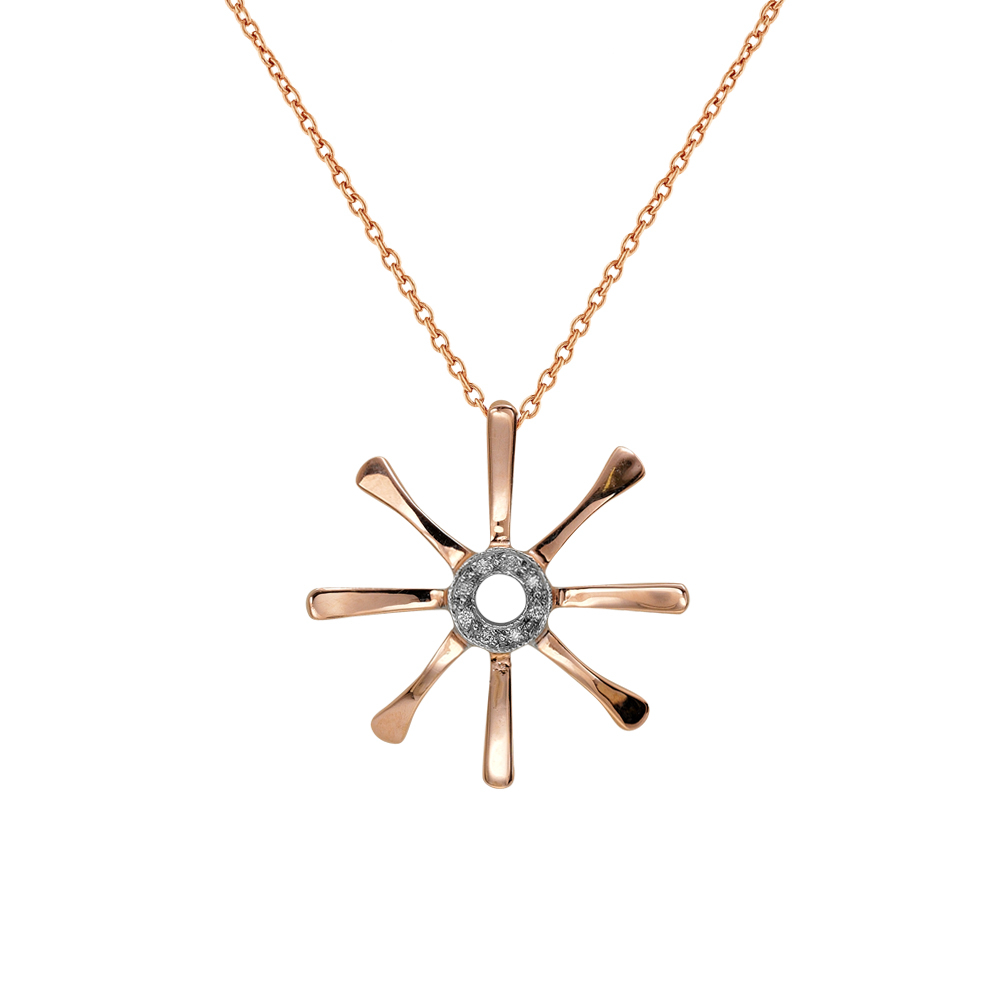 Pırlanta Altın Yaşam (Diatom) Sembolü Kolye