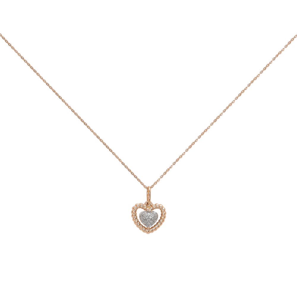 Pırlanta Kalp Kolye