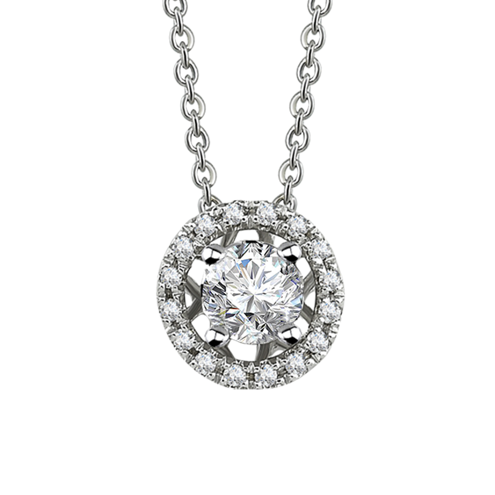 Pırlanta Fantezi Tektaş Kolye