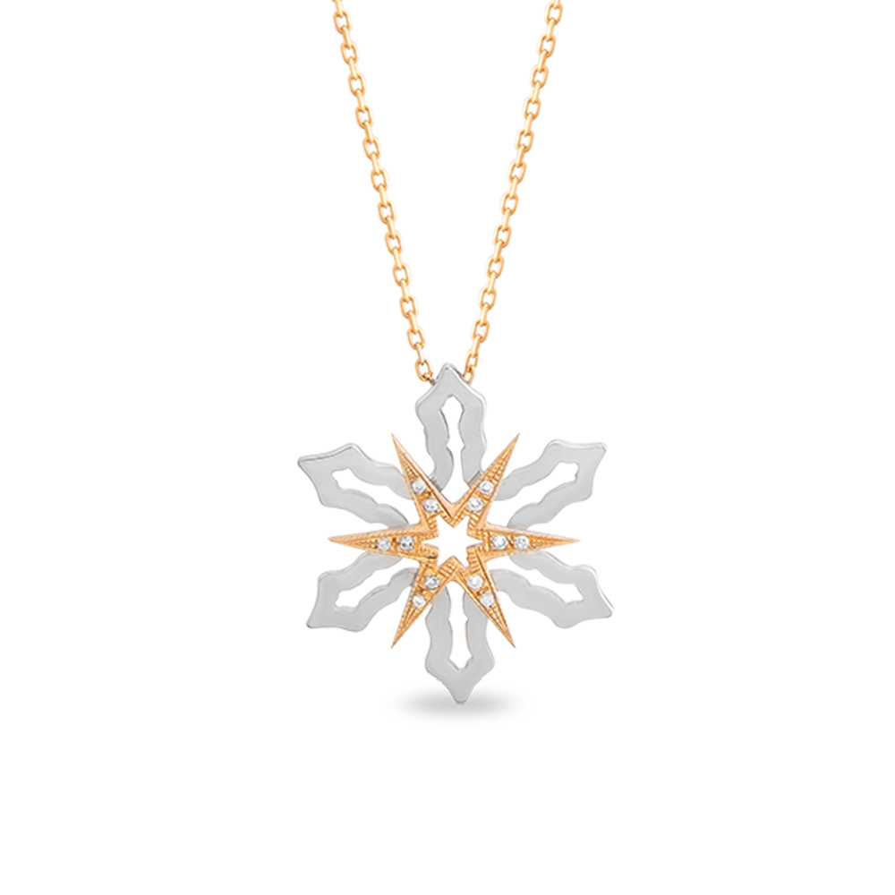 Pırlanta KarTanesi Kolye Brande