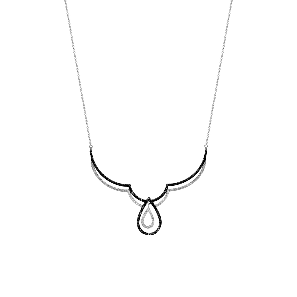 Siyah ve Beyaz Pırlanta Gerdanlık