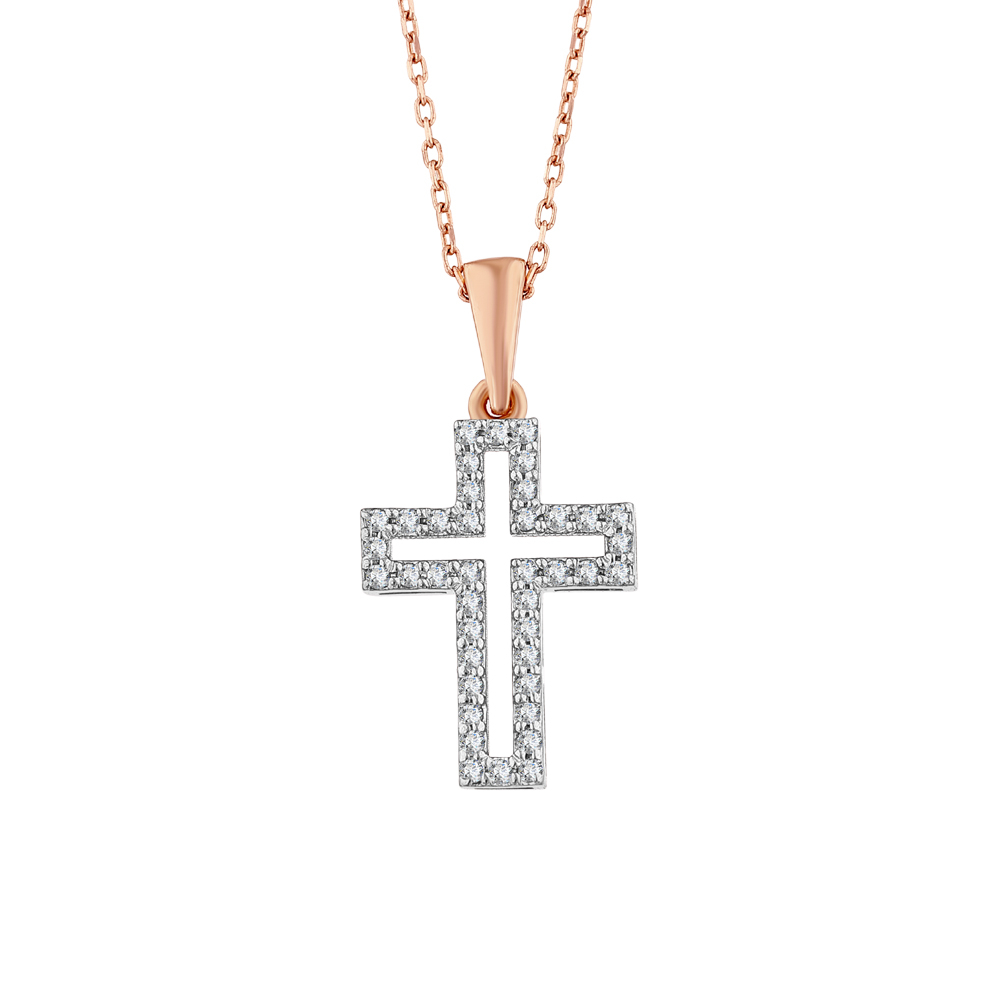 Pırlanta Haç Kolye