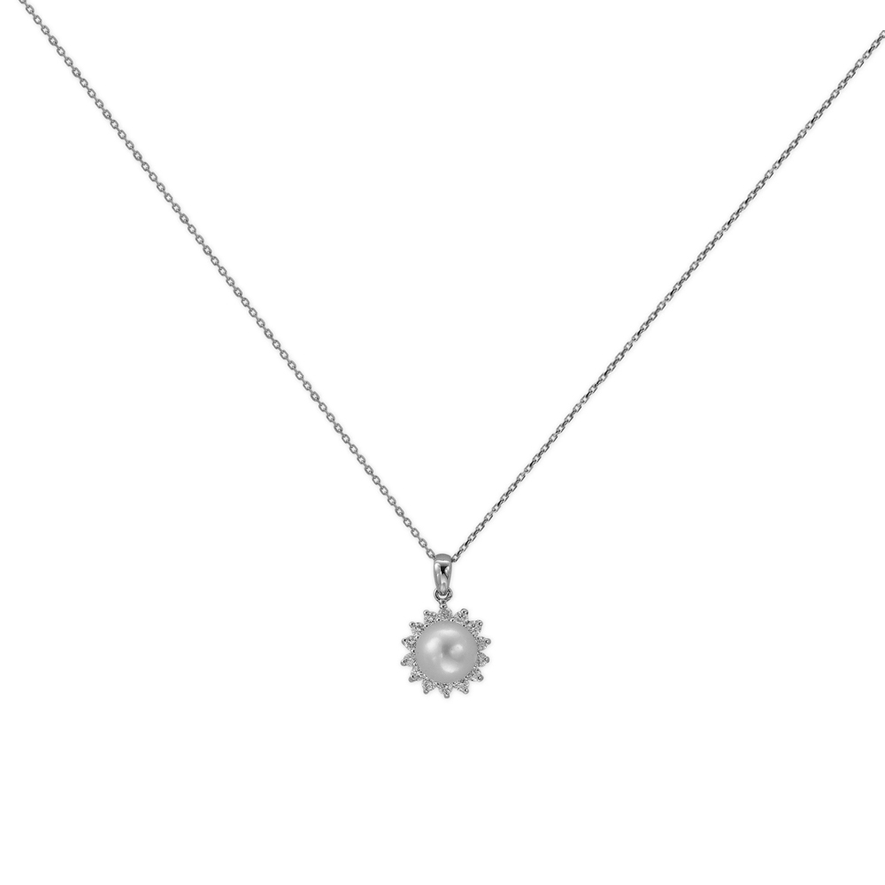 Pırlanta Anturaj İnci Kolye