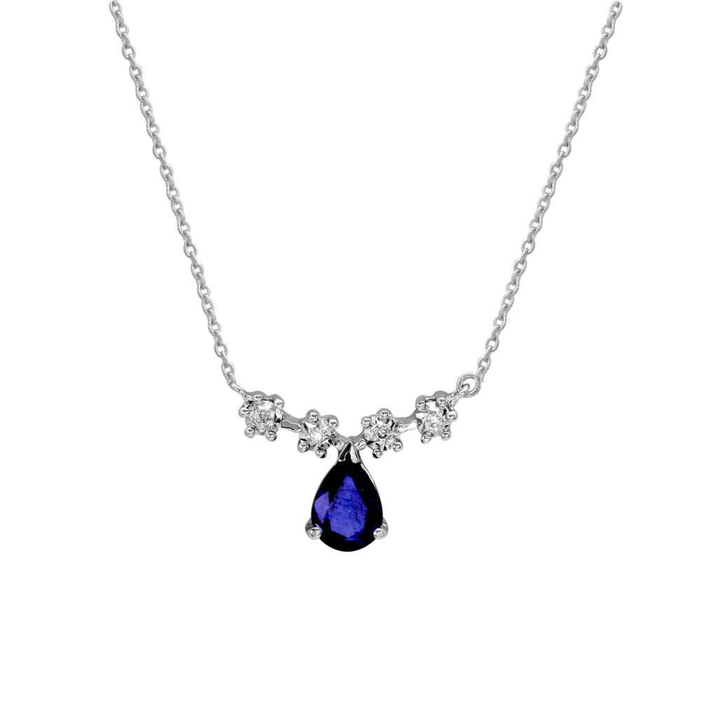 Pırlanta Miracle Safir Kolye