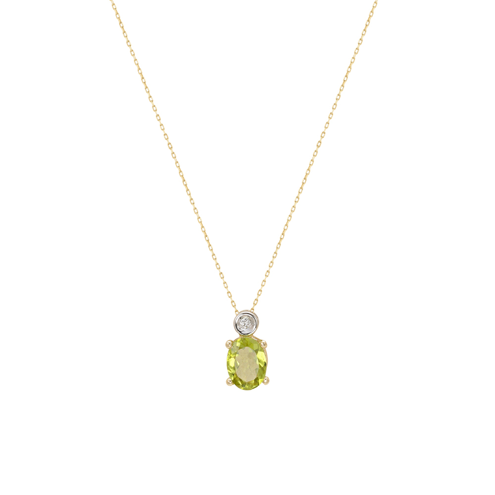 Pırlanta Peridot Kolye