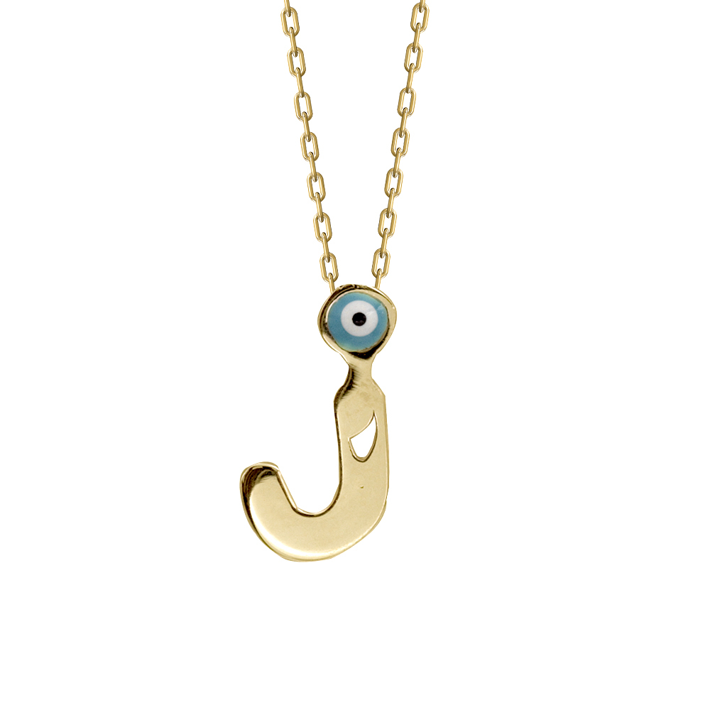 J Harfi Altın Kolye