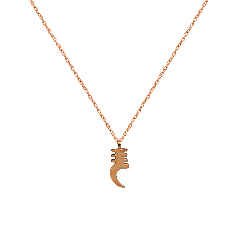 Düzen (Akoben) Sembol Adinkra Altın Kolye