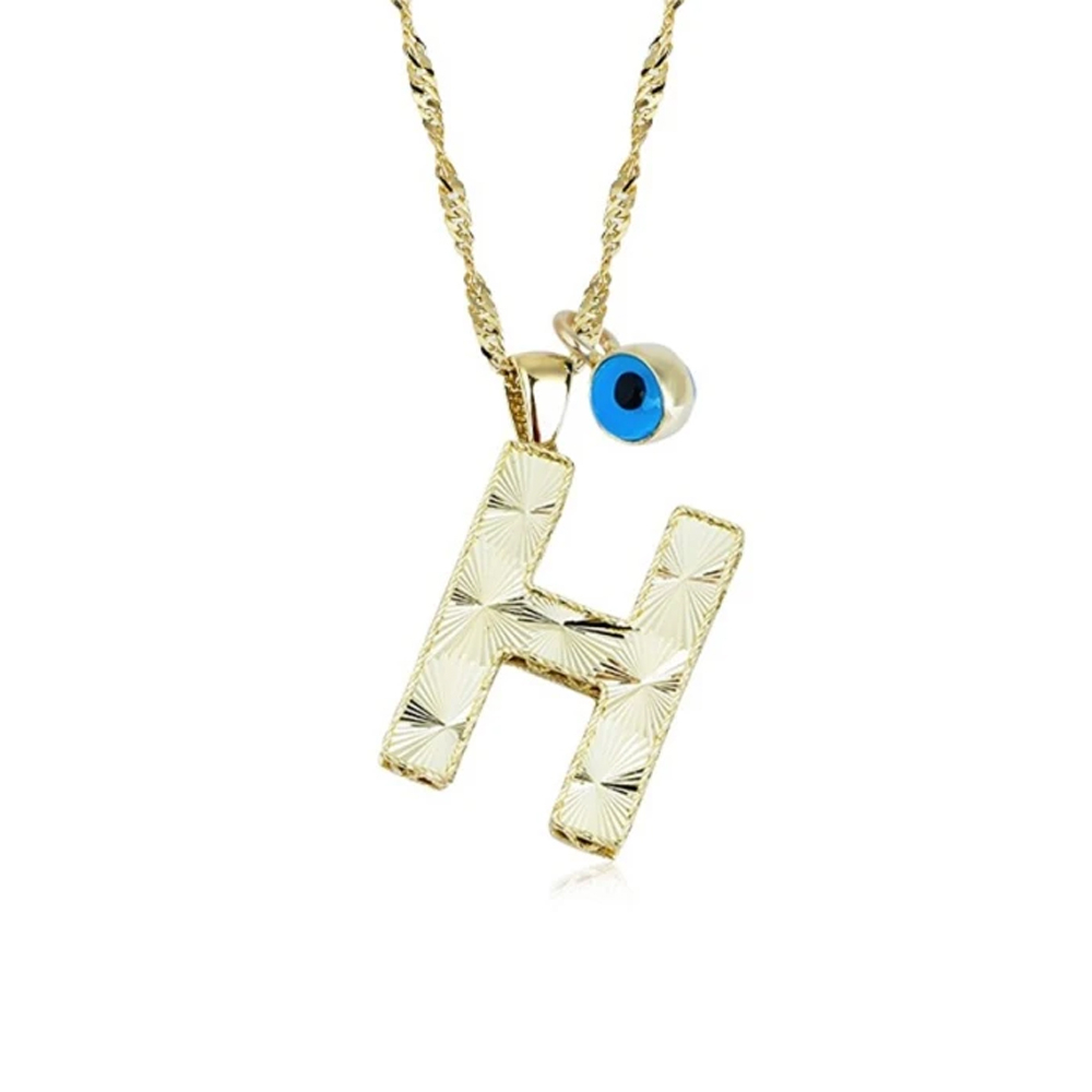 H Harfi Altın Kolye