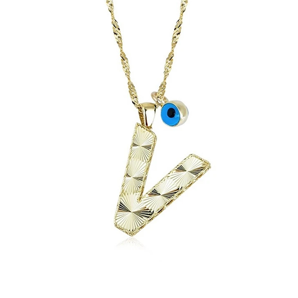 V Harfi Altın Kolye