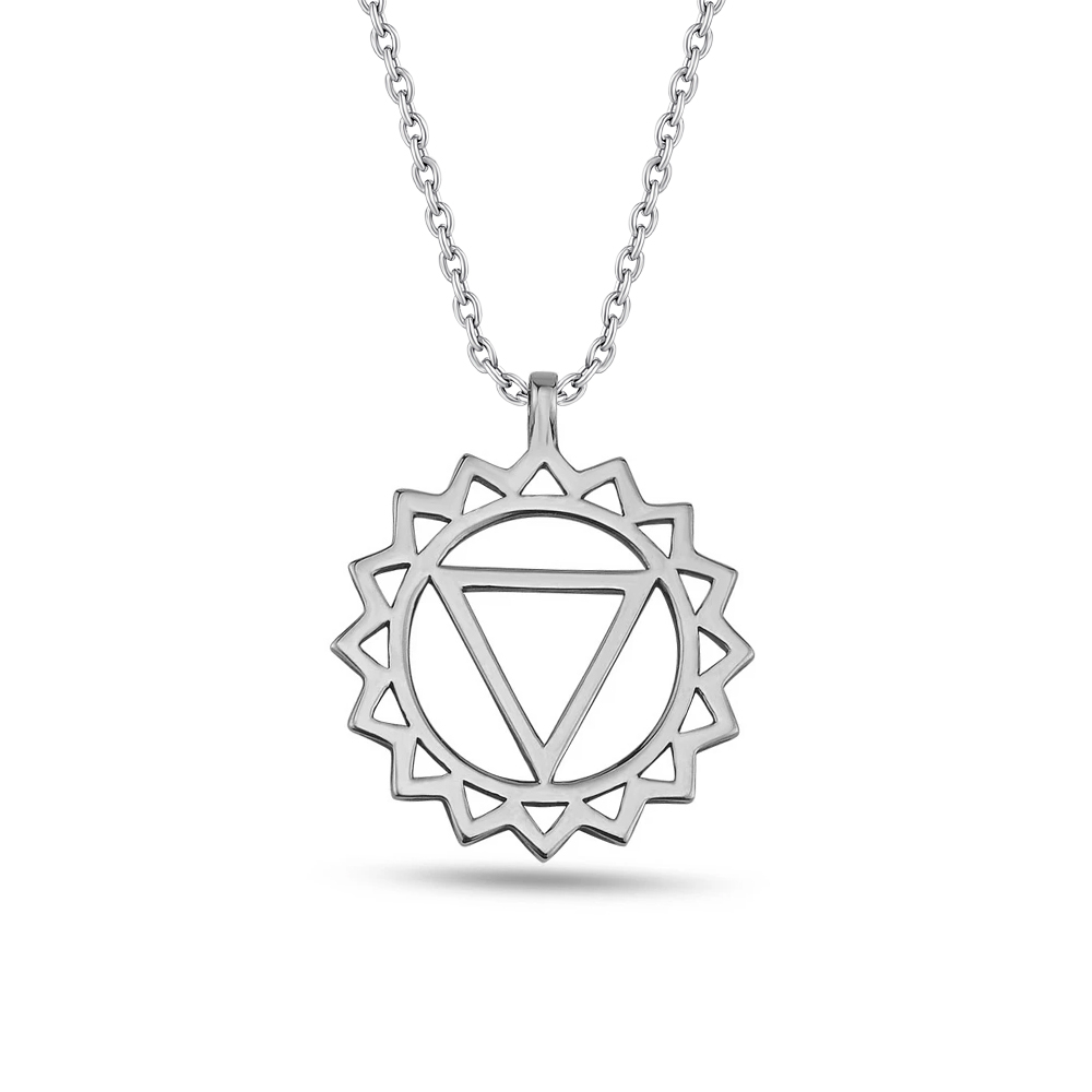 Boğaz Çakrası Gümüş Kolye