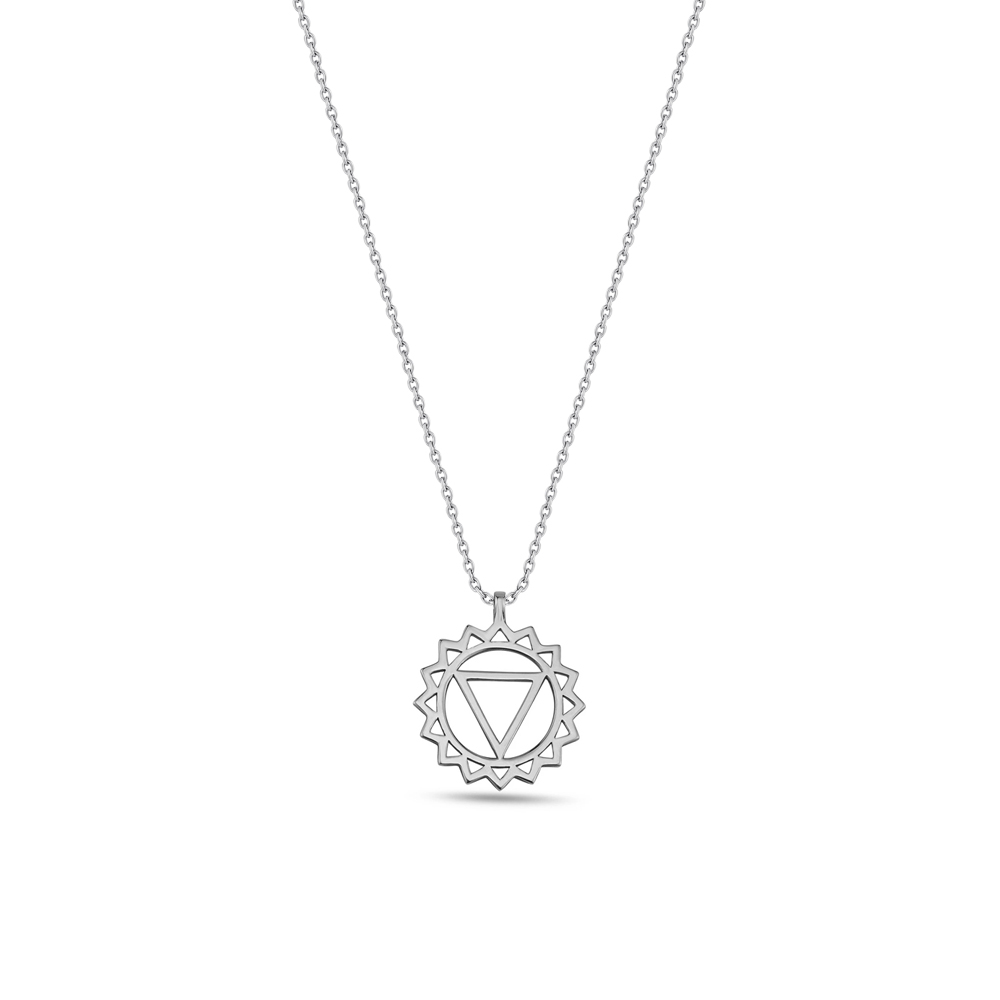 Boğaz Çakrası Gümüş Kolye