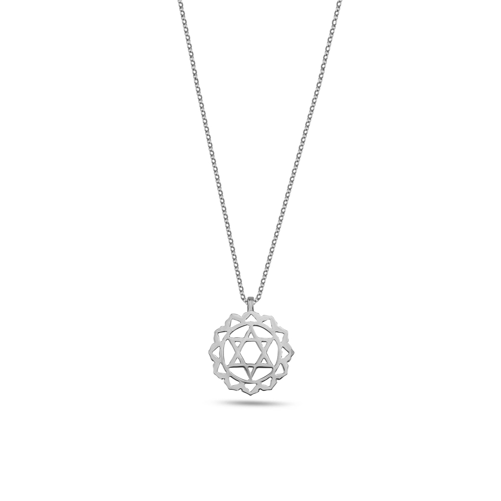 Kalp Çakrası Gümüş Kolye