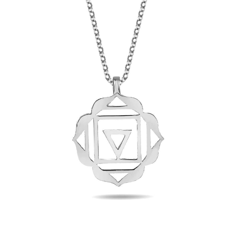 Kök Çakra Gümüş Kolye