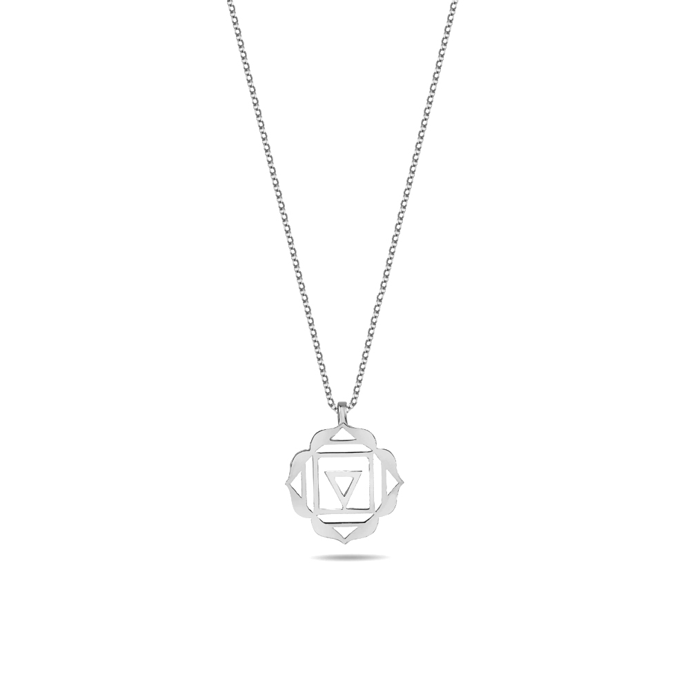 Kök Çakra Gümüş Kolye