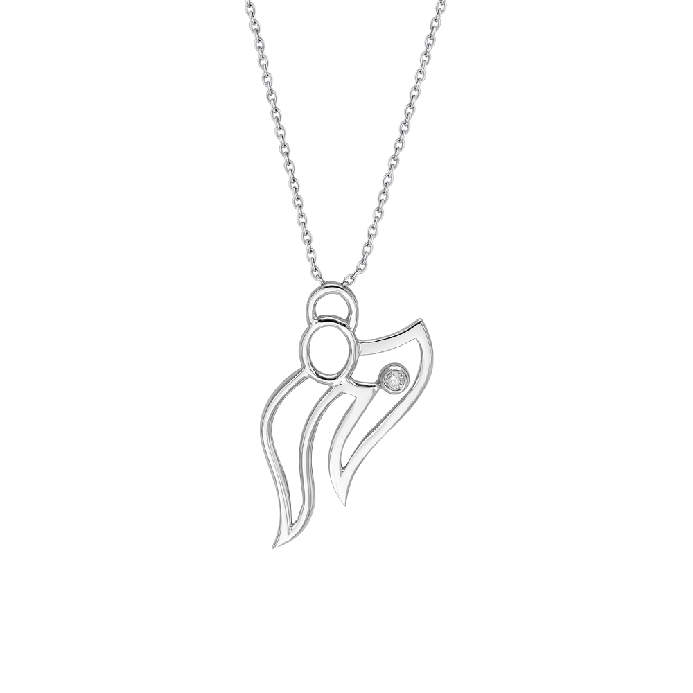 Pırlanta Melek Kolye