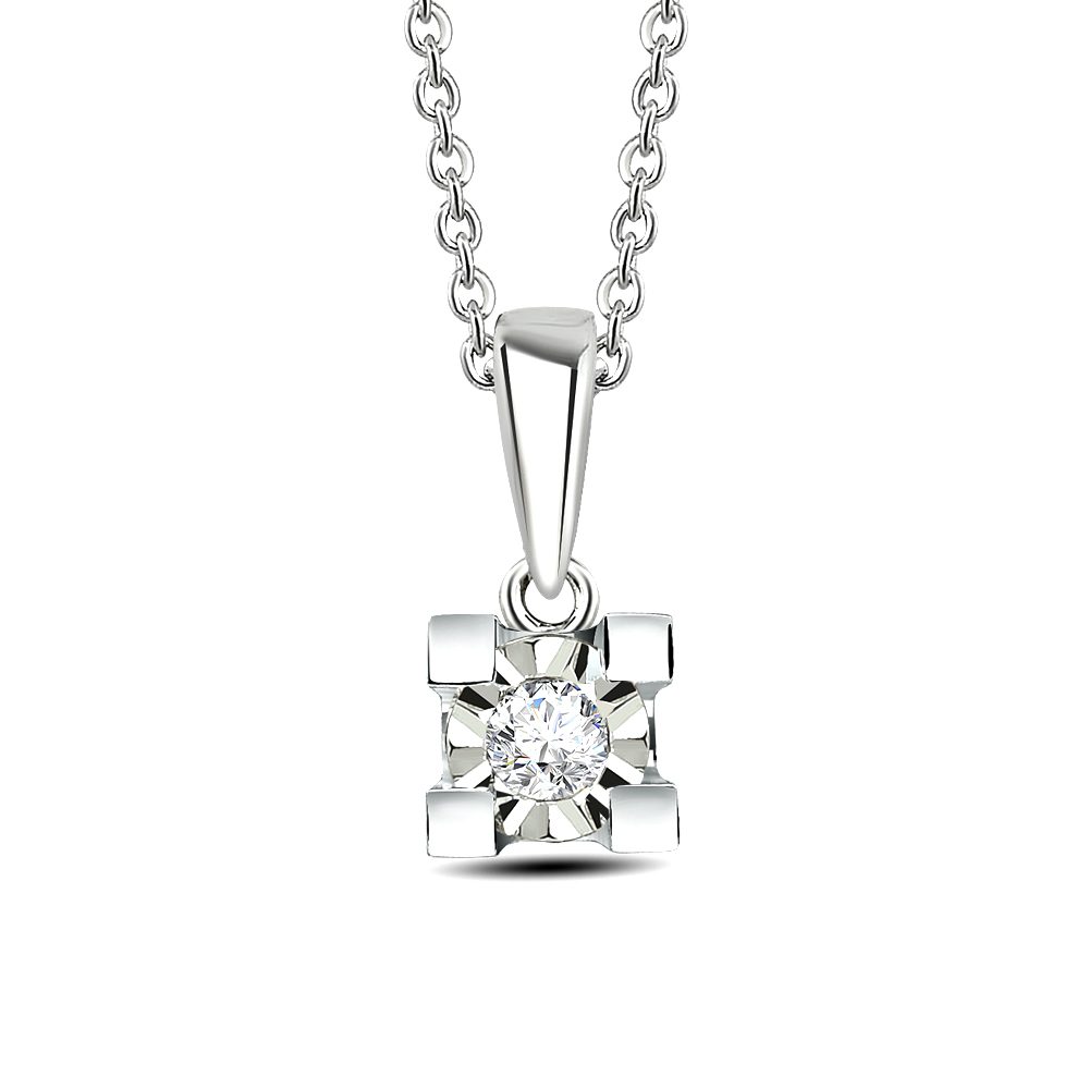 Pırlanta Tektaş Miracle Kolye (0.25 Karat Görünüm)