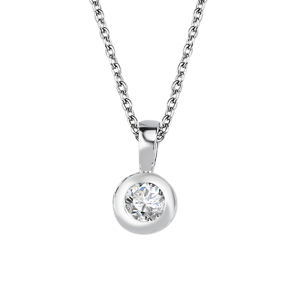 Pırlanta Tektaş Kolye