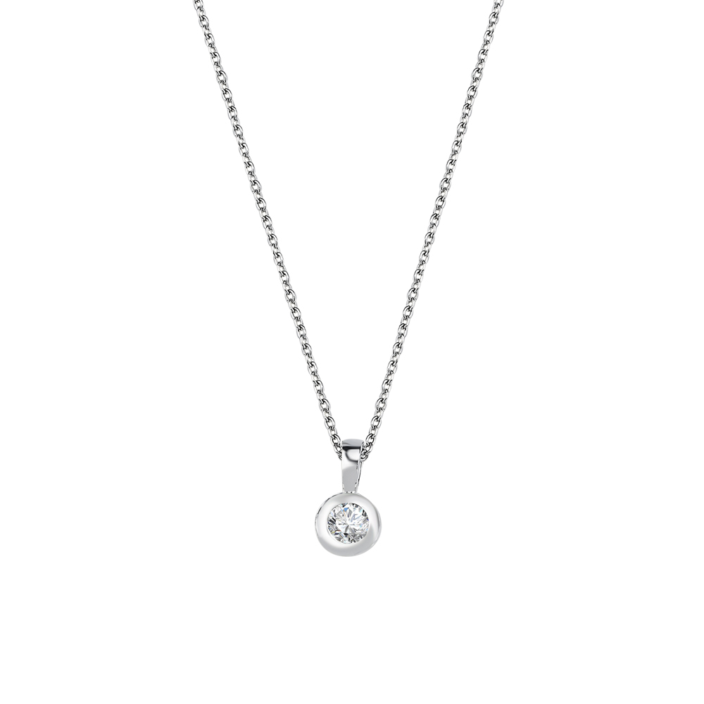 Pırlanta Tektaş Kolye