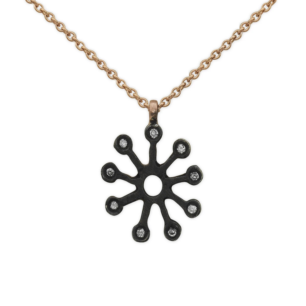 Adinkra Nazar Sembolü (Fofo) Pırlanta Kolye