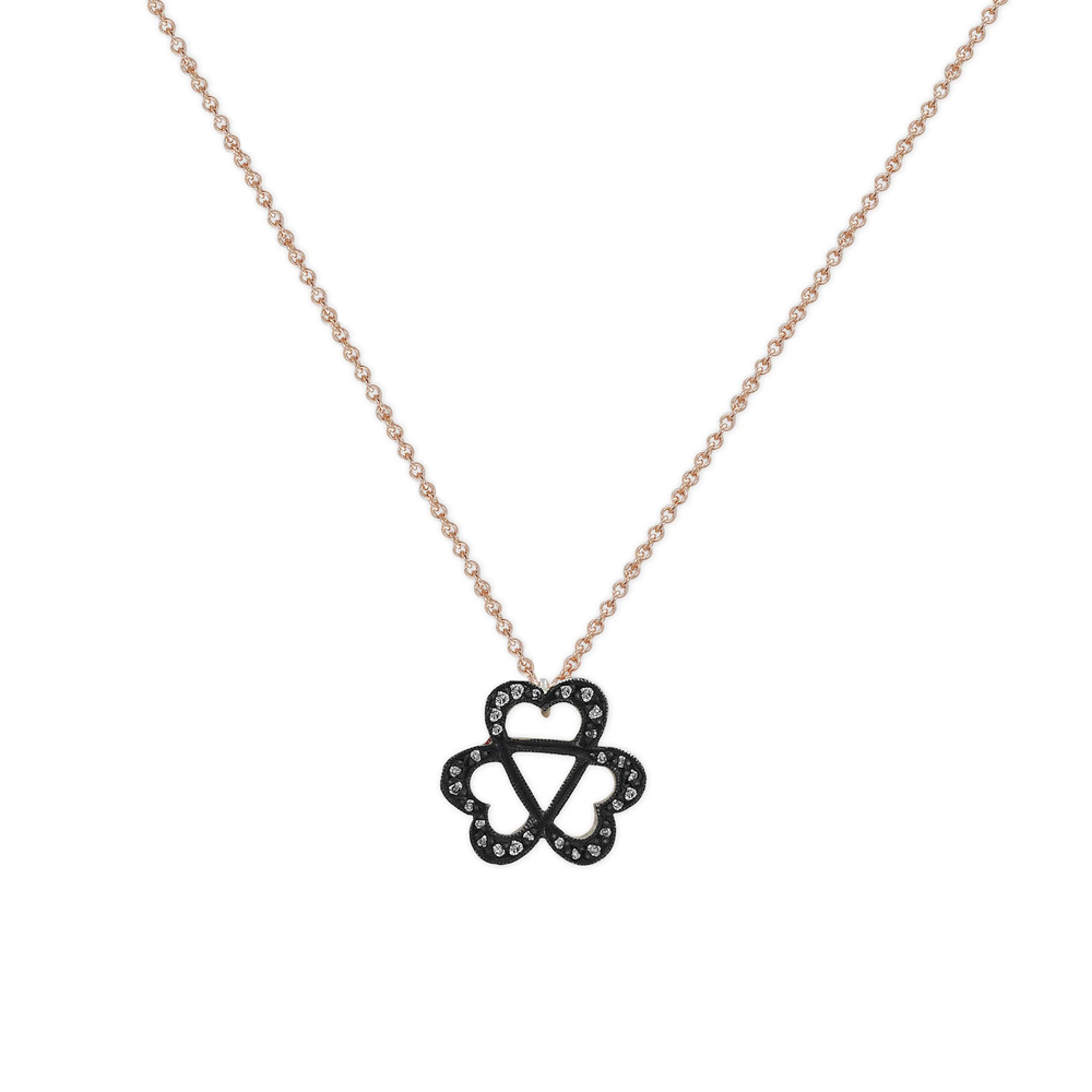 Pırlantalı Trinity Sembolü Adinkra Kolye