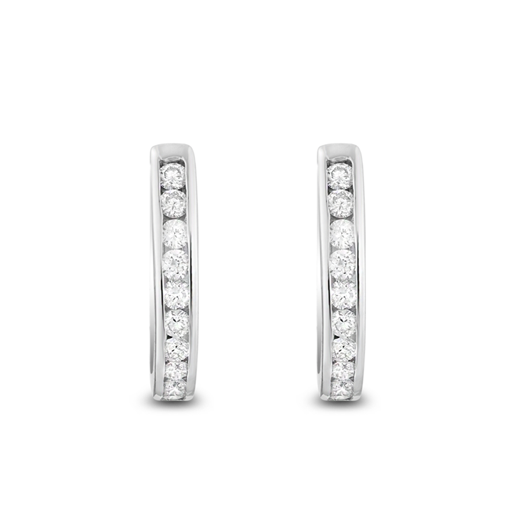 Pırlanta Halka Küpe Modena