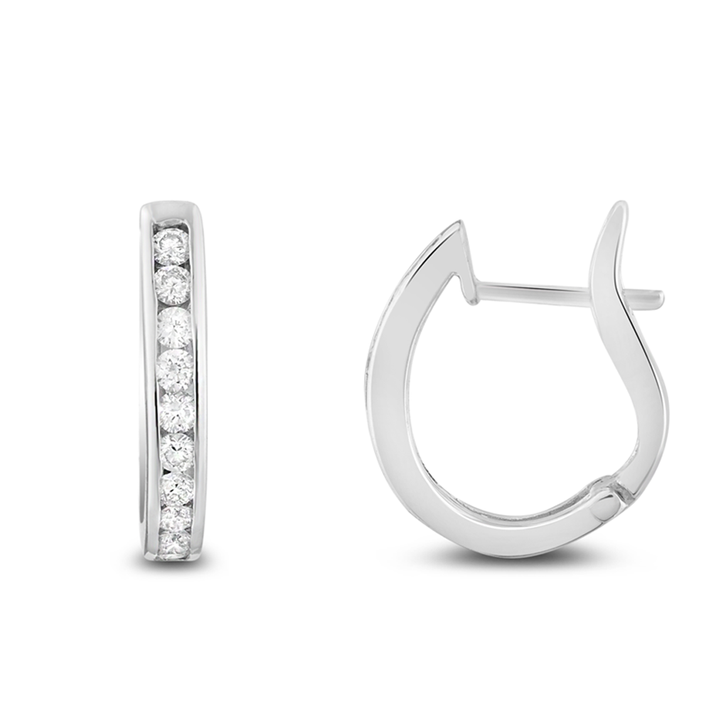 Pırlanta Halka Küpe Modena