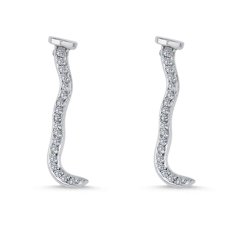 Pırlanta Çivi Küpe