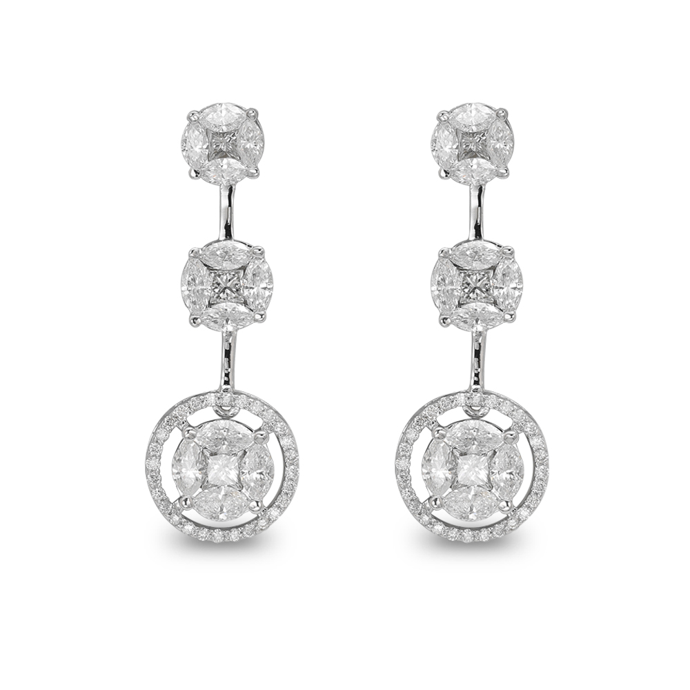 3.20 Karat Pırlanta Effect Küpe