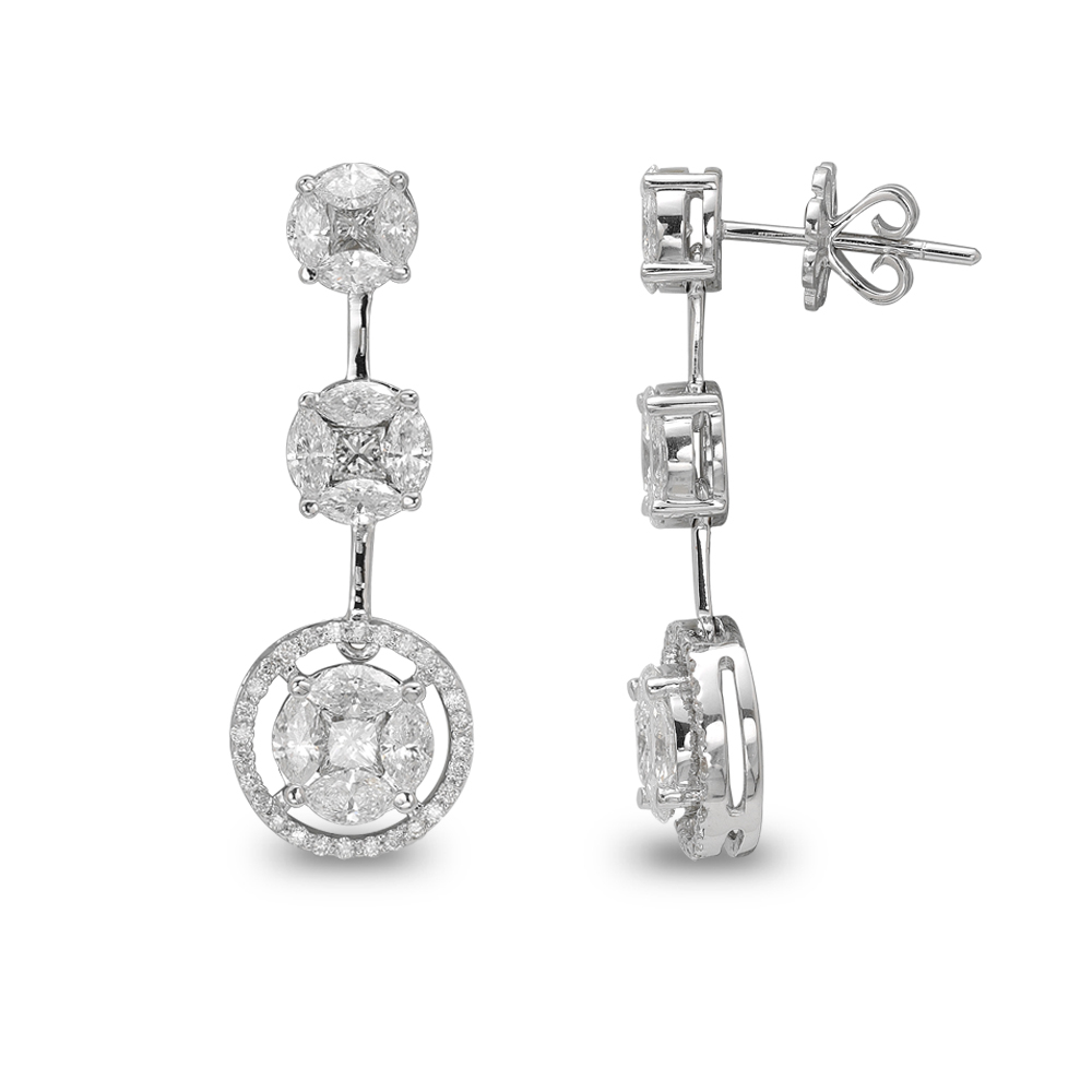 3.20 Karat Pırlanta Effect Küpe