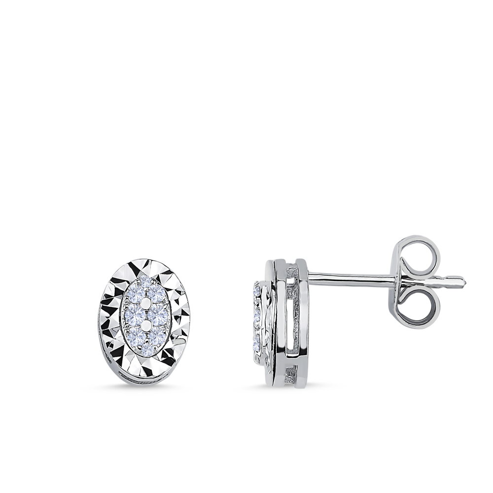 Pırlanta Effect Küpe Rimini