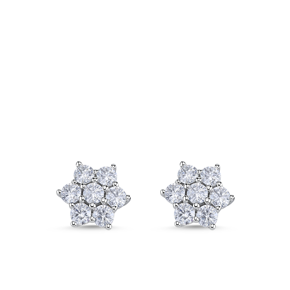 Pırlanta Effect Küpe Messina