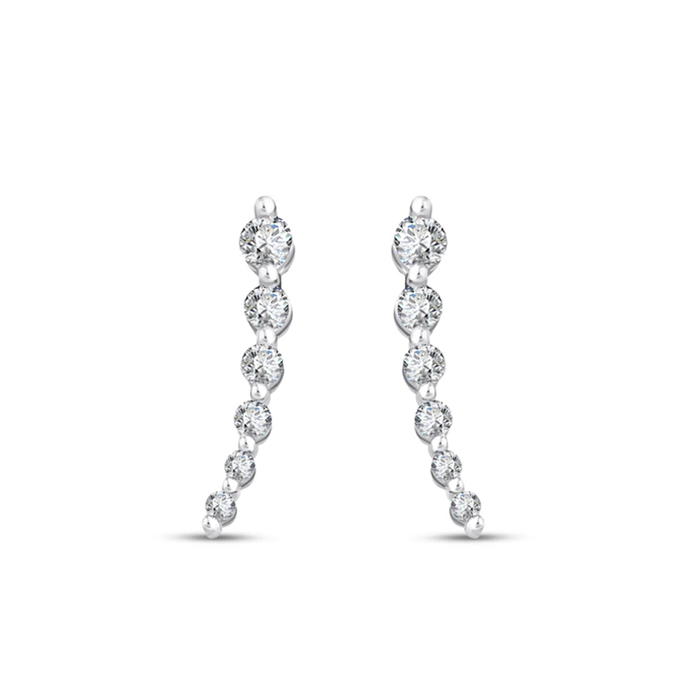 0.43 Karat Pırlanta Suyolu Küpe