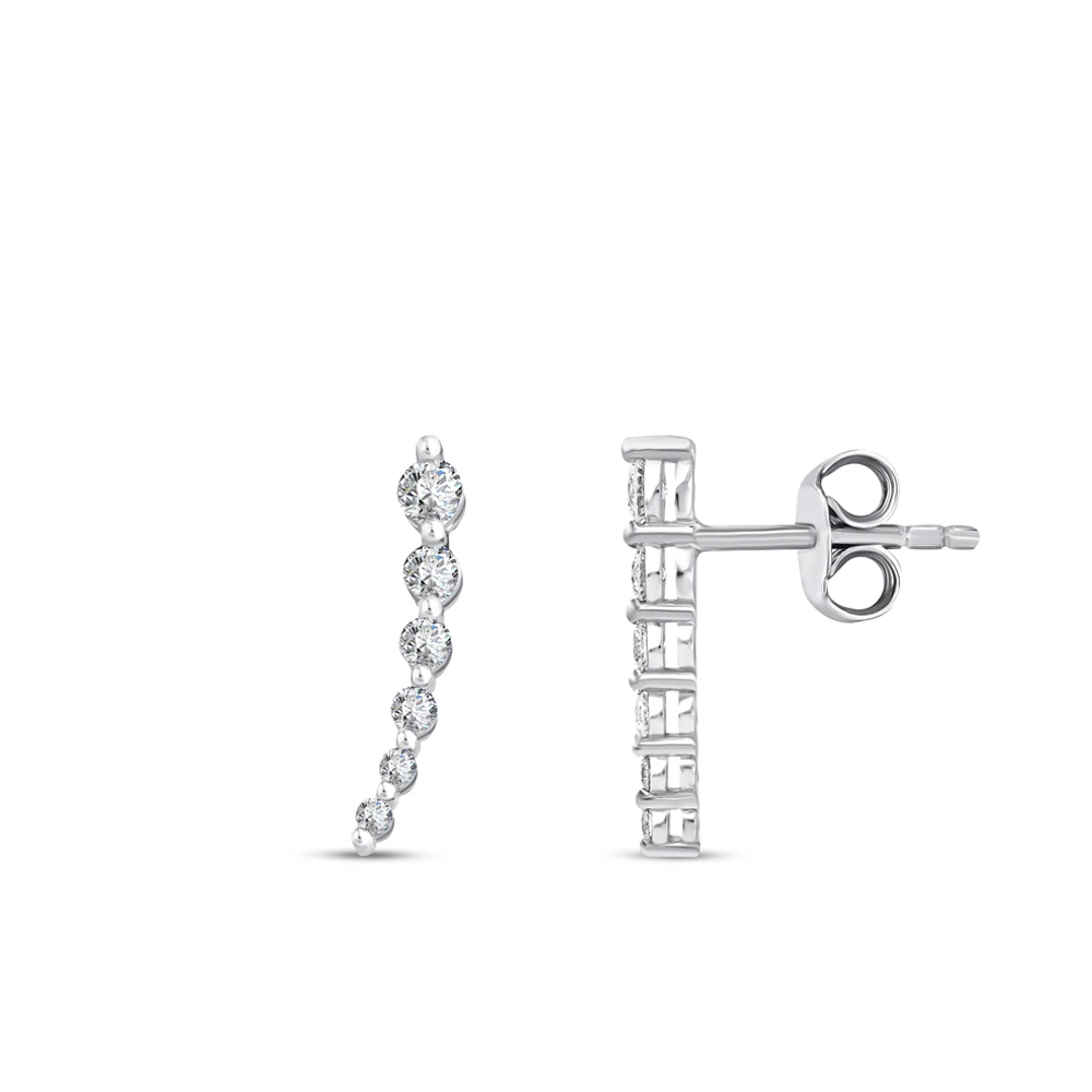 0.43 Karat Pırlanta Suyolu Küpe