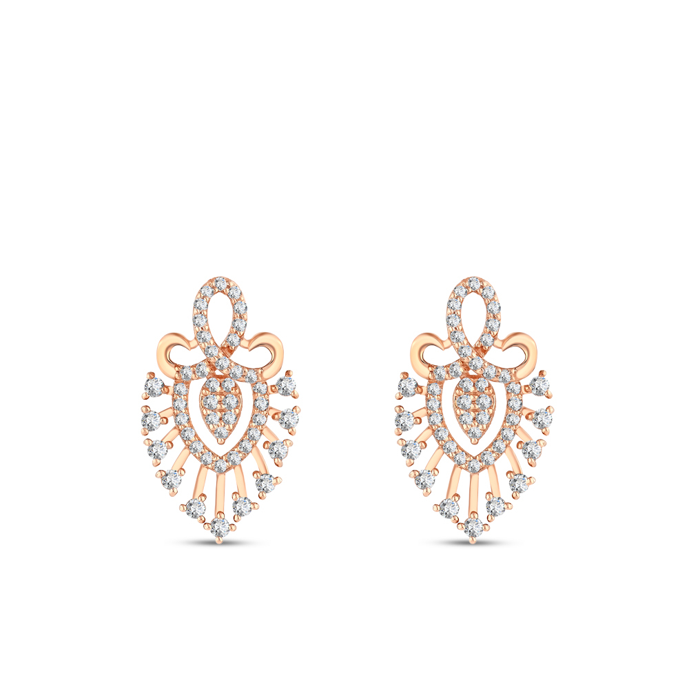 Pırlanta Taç Tasarım Küpe