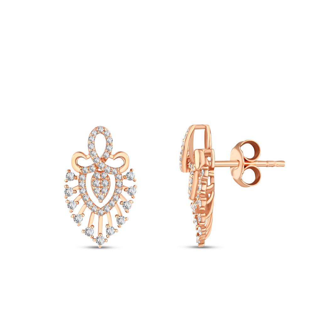 Pırlanta Taç Tasarım Küpe