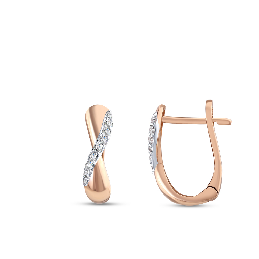 0.11 Karat Pırlanta Küpe