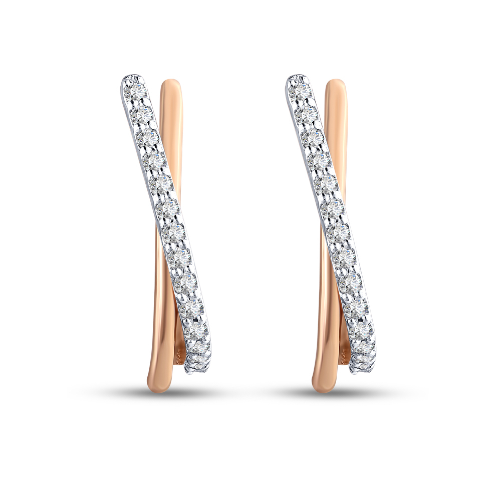 0.16 Karat Pırlanta Küpe