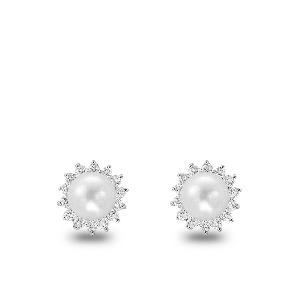 Pırlanta Anturaj İnci Küpe