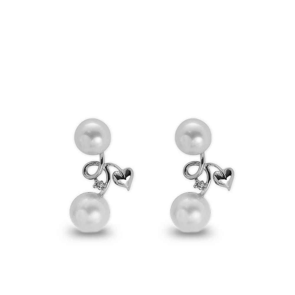 Pırlanta İnci Küpe